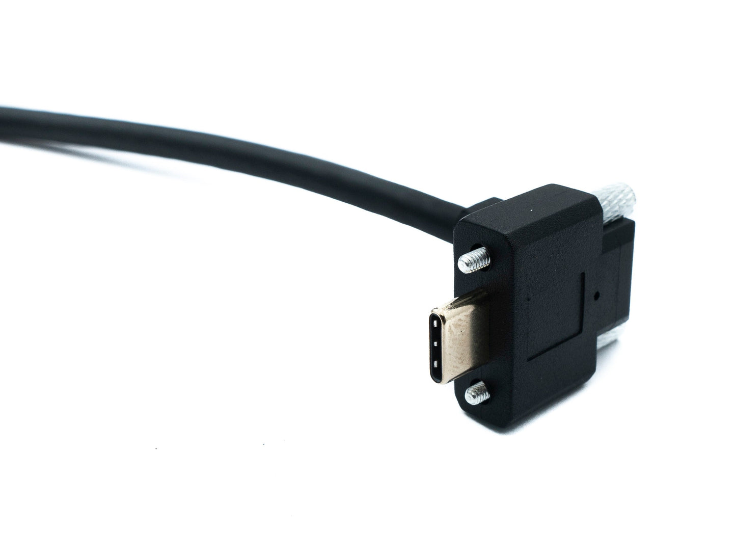 SYSTEM-S USB 3.1 Gen 2 cable 30 cm Type C male to male single double screw angled up down 10 Gbit/s 100W