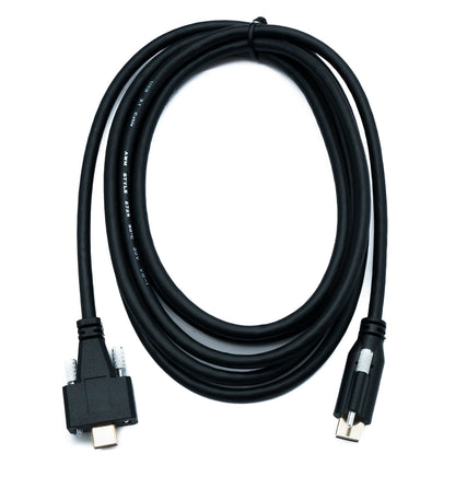 SYSTEM-S USB 3.1 Gen 2 Kabel 200 cm Typ C Stecker zu Stecker Single Double Screw 10 Gbit/s 100W