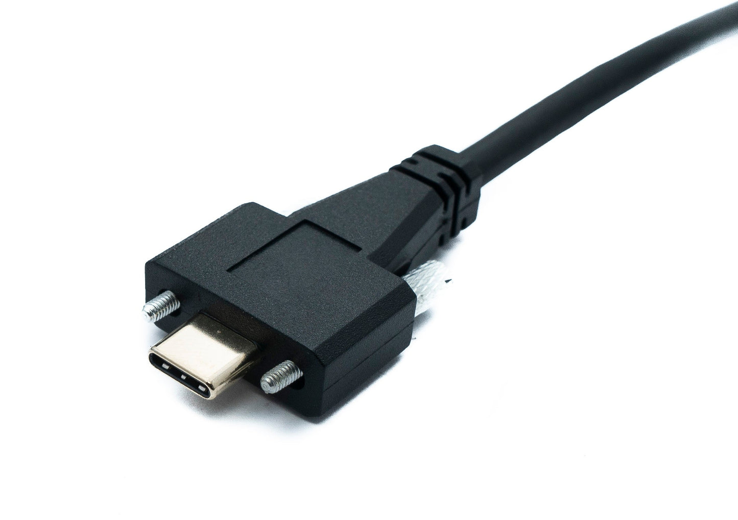 SYSTEM-S USB 3.1 Gen 2 Kabel 200 cm Typ C Stecker zu Stecker Single Double Screw 10 Gbit/s 100W