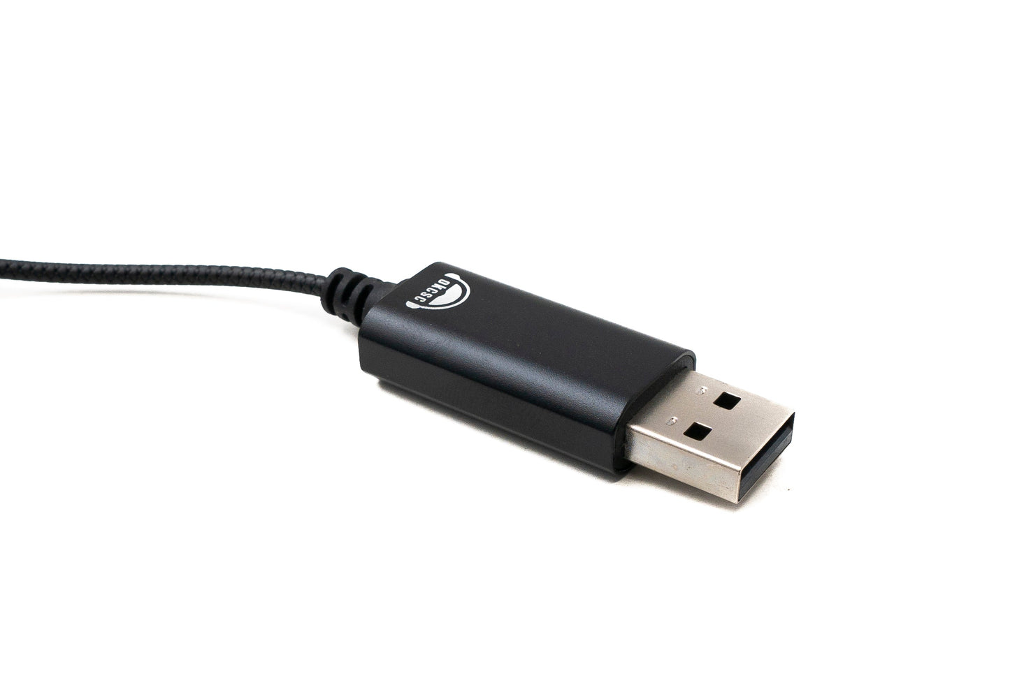 SYSTEM-S Stereo In Ear Noise Cancelling Kopfhörer 2 m USB 2.0 Lautstärkeregler Mikrofon Tasche Schwarz