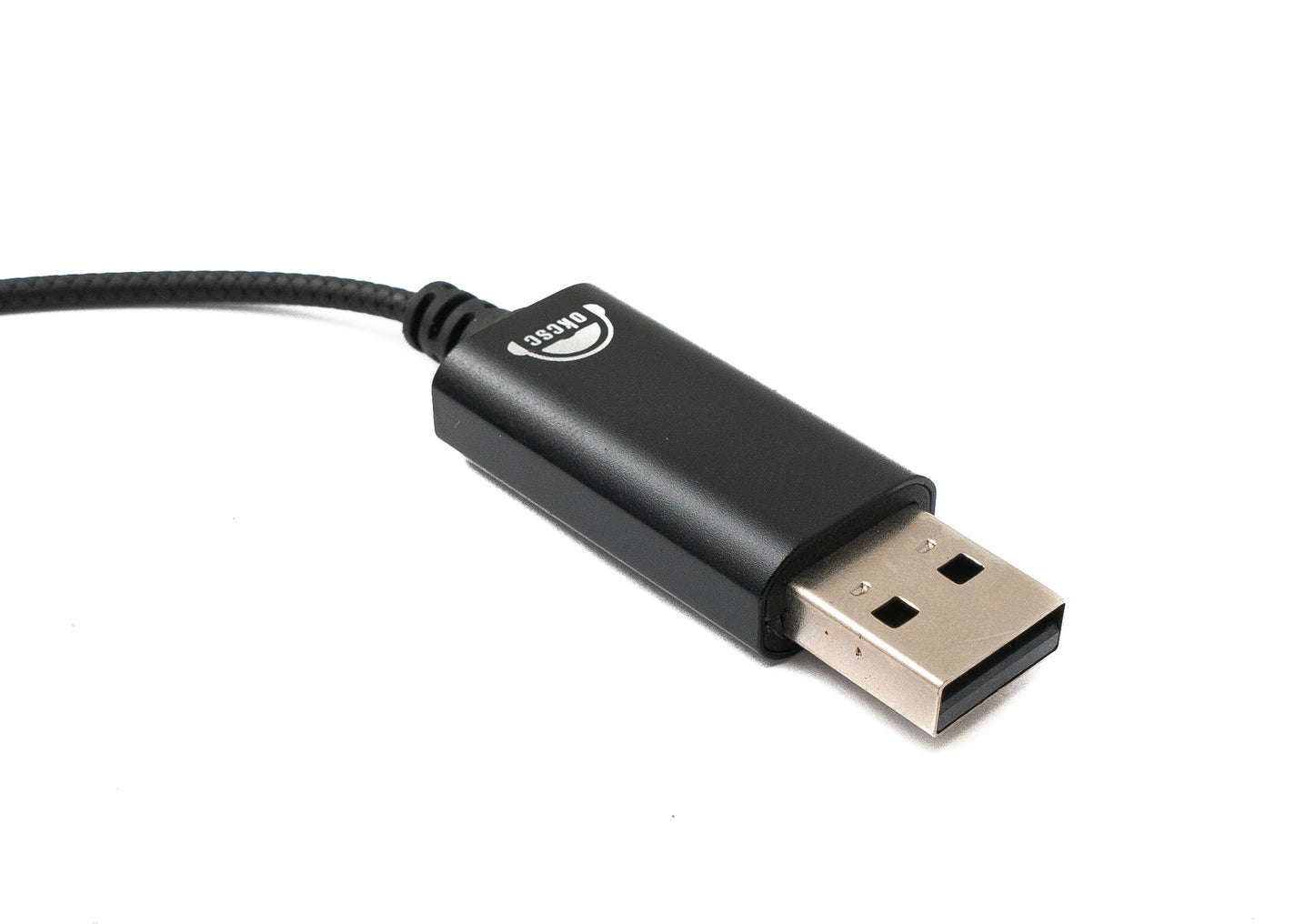 SYSTEM-S Stereo In Ear Noise Cancelling Kopfhörer 2 m USB 2.0 Lautstärkeregler Mikrofon Tasche Grün