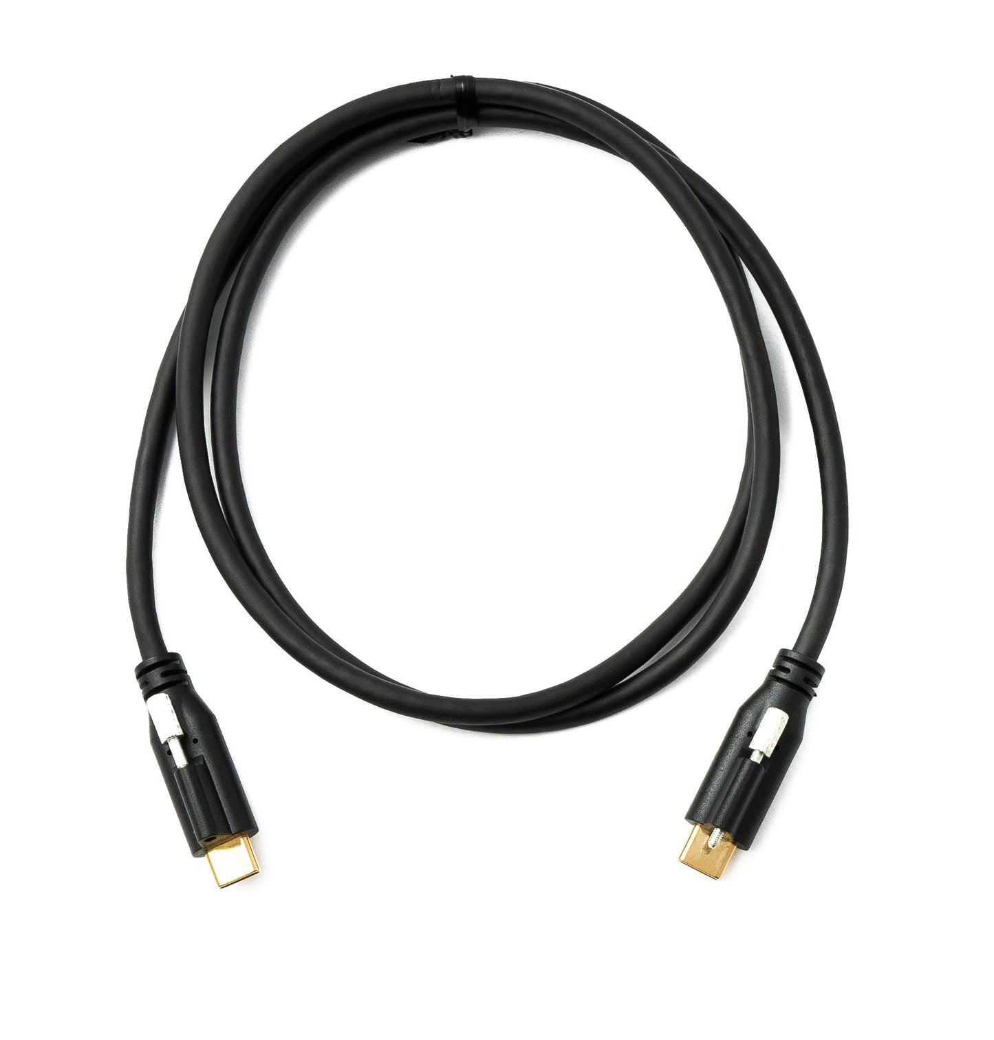 SYSTEM-S USB 3.1 Gen 2 Kabel 100 cm Typ C Stecker zu Stecker Panel Mount 10 Gbit/s 100W