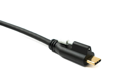 SYSTEM-S USB 3.1 Gen 2 Kabel 100 cm Typ C Stecker zu Stecker Panel Mount 10 Gbit/s 100W