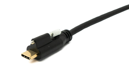 SYSTEM-S USB 3.1 Gen 2 Kabel 100 cm Typ C Stecker zu Stecker Panel Mount 10 Gbit/s 100W