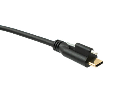 SYSTEM-S USB 3.1 Gen 2 Kabel 2 m Typ C Stecker zu Stecker Panel Mount 10 Gbit/s 100W
