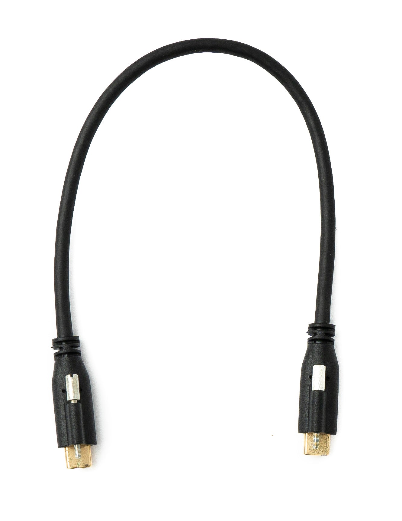 SYSTEM-S USB 3.1 Gen 2 Kabel 30 cm Typ C Stecker zu Stecker Panel Mount 10 Gbit/s 100W