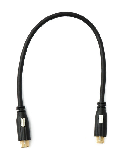 SYSTEM-S USB 3.1 Gen 2 Kabel 30 cm Typ C Stecker zu Stecker Panel Mount 10 Gbit/s 100W