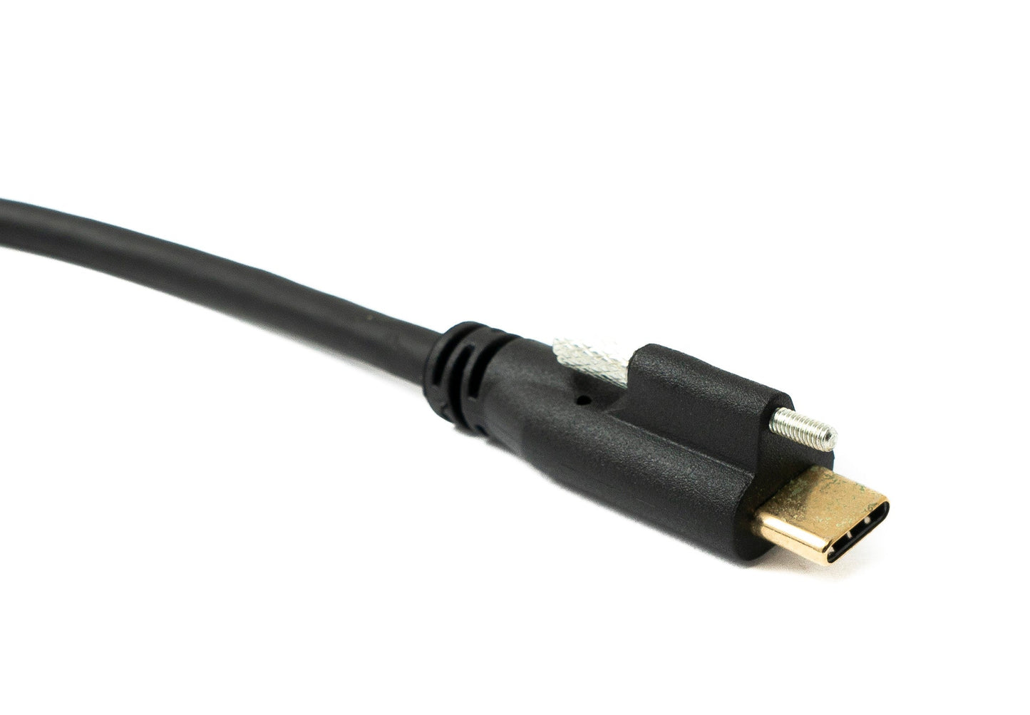SYSTEM-S USB 3.1 Gen 2 Kabel 30 cm Typ C Stecker zu Stecker Panel Mount 10 Gbit/s 100W