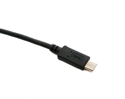 SYSTEM-S USB 3.1 Kabel 100 cm Typ C Stecker zu 3.0 A Stecker 5 Gbit/s 100W in Schwarz