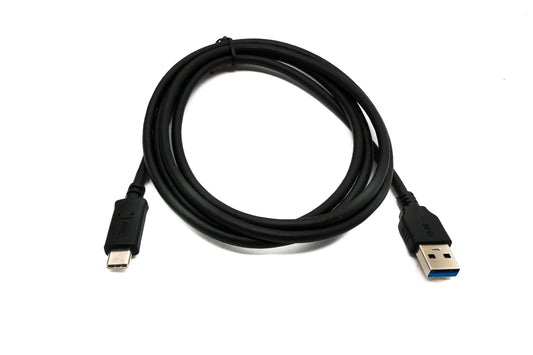SYSTEM-S USB 3.1 Kabel 150 cm Typ C Stecker zu 3.0 A Stecker 5 Gbit/s 100W in Schwarz