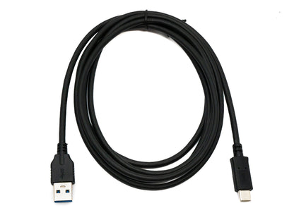 SYSTEM-S USB 3.1 Kabel 2 m Typ C Stecker zu 3.0 A Stecker 5 Gbit/s 100W in Schwarz