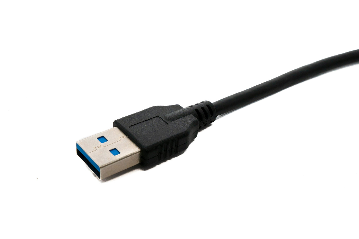 SYSTEM-S USB 3.1 cable 30 cm Type C male to 3.0 A male adapter 5 Gbit/s 100W in black