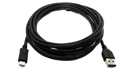 SYSTEM-S USB 3.1 Kabel 3 m Typ C Stecker zu 3.0 A Stecker  Kabel  5 Gbit/s 100W in Schwarz