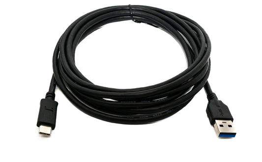 SYSTEM-S USB 3.1 Kabel 3 m Typ C Stecker zu 3.0 A Stecker  Kabel  5 Gbit/s 100W in Schwarz
