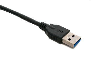 SYSTEM-S USB 3.1 Kabel 3 m Typ C Stecker zu 3.0 A Stecker  Kabel  5 Gbit/s 100W in Schwarz