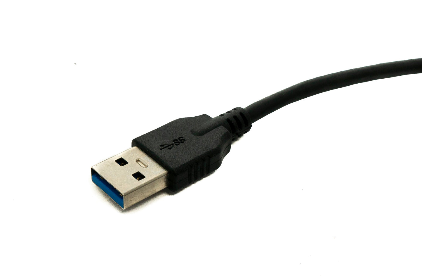 SYSTEM-S USB 3.1 Kabel 50 cm Typ C Stecker zu 3.0 A Stecker 5 Gbit/s 100W in Schwarz