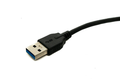 SYSTEM-S USB 3.1 Kabel 50 cm Typ C Stecker zu 3.0 A Stecker 5 Gbit/s 100W in Schwarz