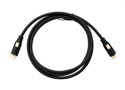 SYSTEM-S USB 3.1 Gen 2 Kabel 120 cm Typ C Stecker zu Stecker Panel Mount 10 Gbit/s 100W