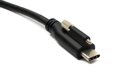 SYSTEM-S USB 3.1 Gen 2 Kabel 120 cm Typ C Stecker zu Stecker Panel Mount 10 Gbit/s 100W