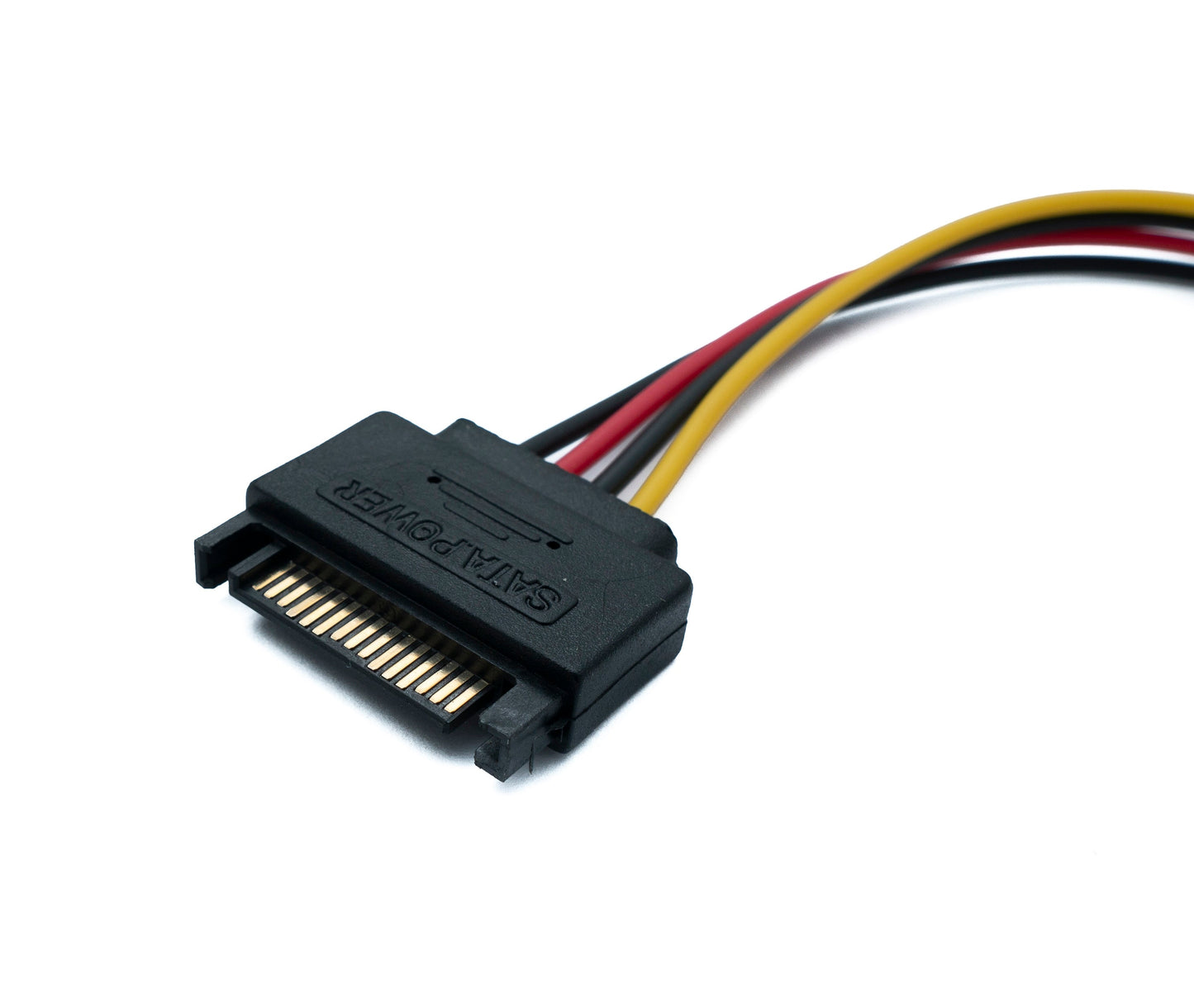 SYSTEM-S SATA Kabel 20 cm 15 Pin Stecker zu Buchse Verlängerung für SSD Festplatte
