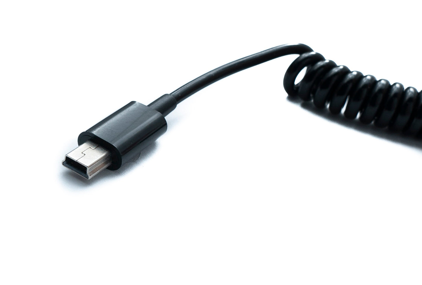 SYSTEM-S USB 2.0 Kabel 70 cm Mini B Stecker zu Micro B Stecker Spirale ausziehbar