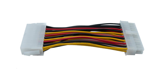 SYSTEM-S ATX Kabel 10 cm 24Pin Buchse zu 20 Pin Stecker für Motherboard 300 V