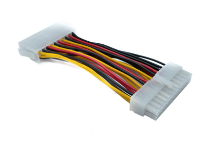 SYSTEM-S ATX Kabel 10 cm 24Pin Buchse zu 20 Pin Stecker für Motherboard 300 V