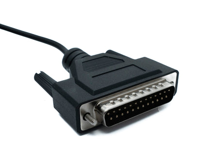 SYSTEM-S DB25 cable 3 m RS232 IEEE 1248 male to USB 2.0 Type A male