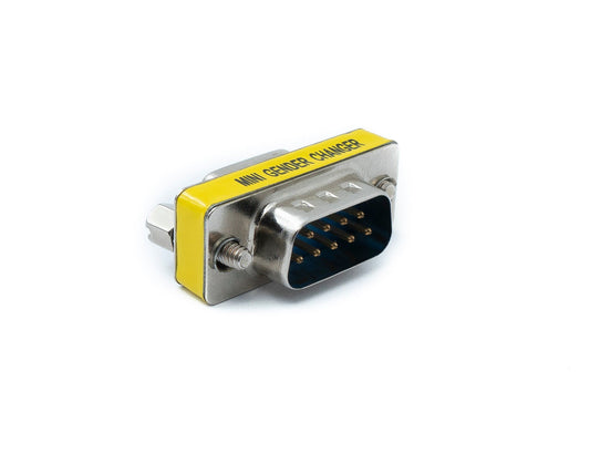 SYSTEM-S D Sub9 Adapter 9 Pin Stecker zu Buchse DB9 Kabel in Grau für RS232