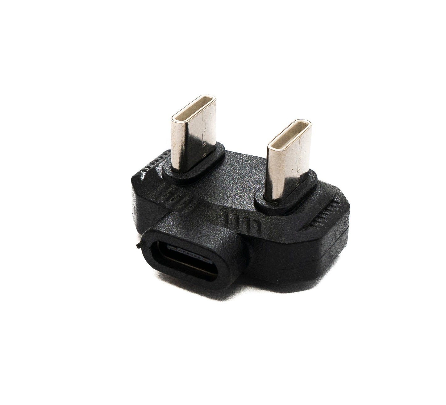 SYSTEM-S USB4 Y Adapter Type C Male to Male to Female U Turn 180° Angle 480Mbit/s USB 4.0