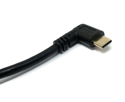 SYSTEM-S USB 3.1 Kabel 25 cm Typ C Stecker zu 3.0 Typ A Stecker Down Angled Winkel