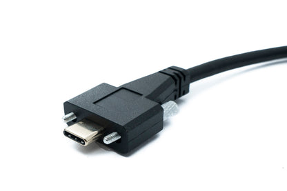 SYSTEM-S USB 3.1 Gen 2 Kabel 2 m Typ C Stecker zu Stecker Panel Mount Winkel Left Right Angled 10 Gbit/s 100W