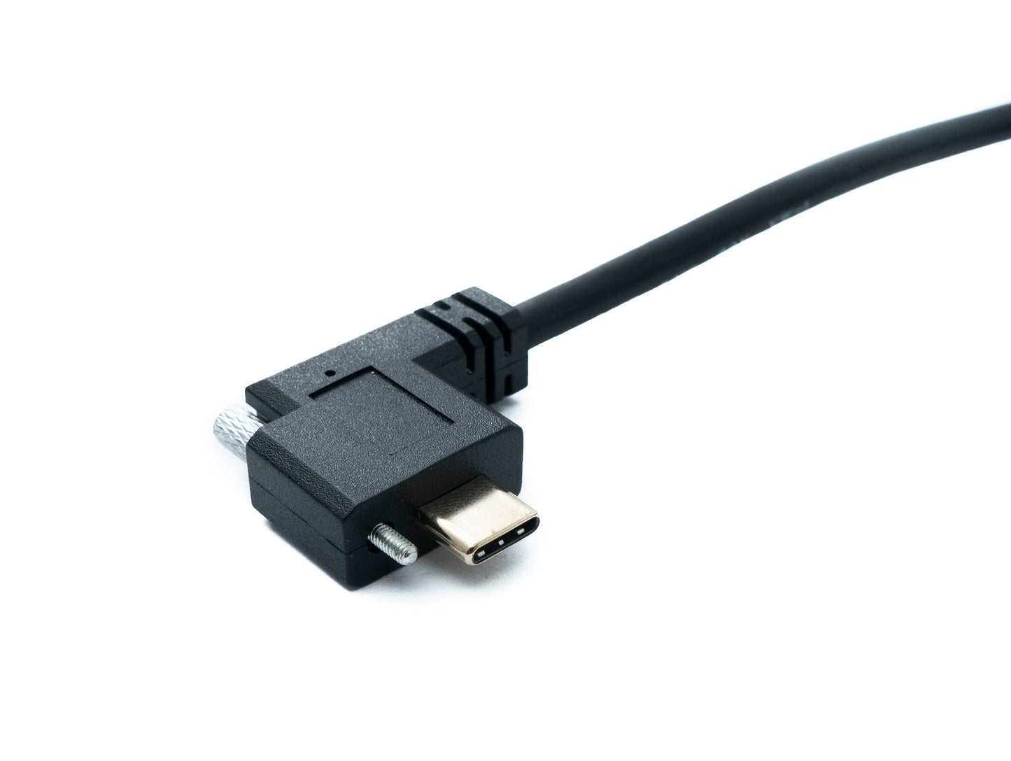 SYSTEM-S USB 3.1 Gen 2 Kabel 100 cm Typ C Stecker zu Stecker Panel Mount Winkel Left Right Angled 10 Gbit/s 100W