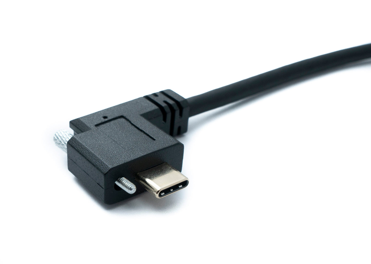 SYSTEM-S USB 3.1 Gen 2 Kabel 30 cm Typ C Stecker zu Stecker Panel Mount Winkel Left Right Angled 10 Gbit/s 100W
