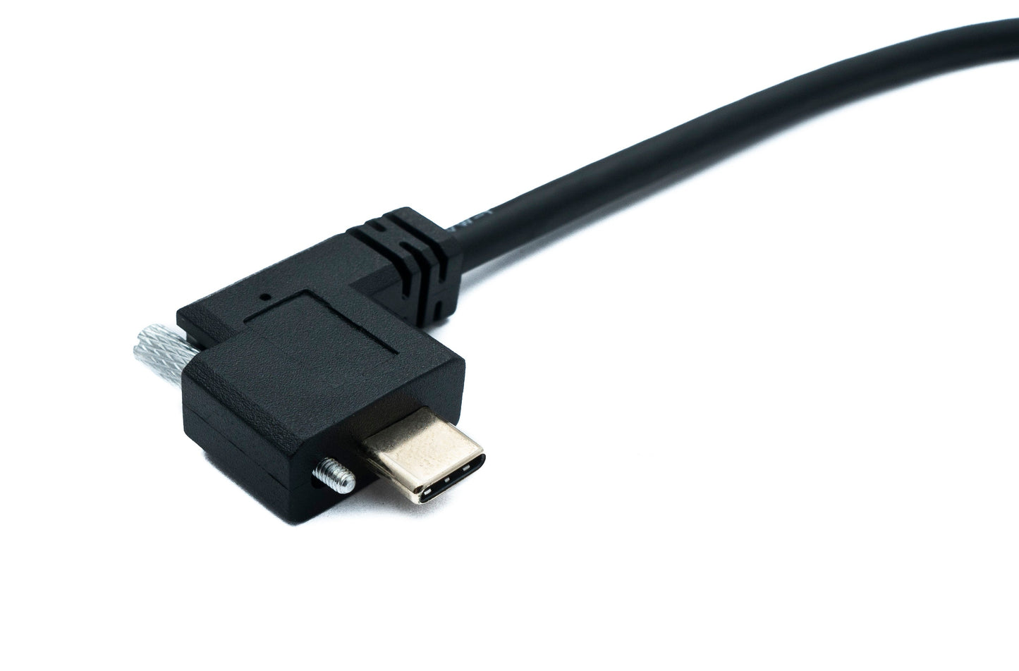 SYSTEM-S USB 3.1 Gen 2 Kabel 30 cm Typ C Stecker zu Stecker Single Double Screw 2x Winkel Up Down 10 Gbit/s