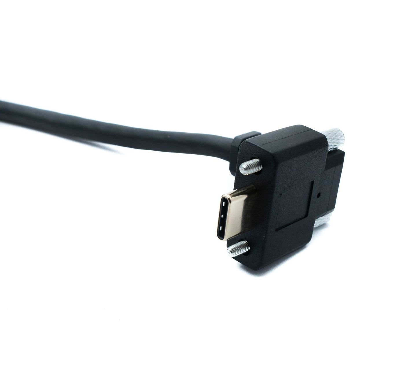 SYSTEM-S USB 3.1 Gen 2 Kabel 30 cm Typ C Stecker zu Stecker Single Double Screw 2x Winkel Up Down 10 Gbit/s