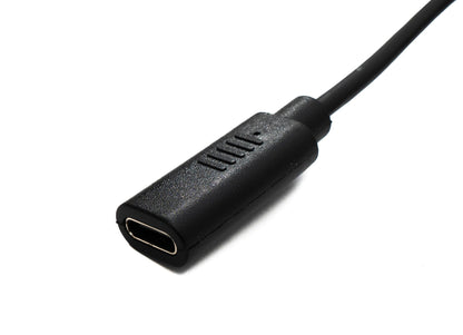 SYSTEM-S USB 3.1 Backpack Kabel 70 cm Typ C Stecker zu Buchse für Rucksack Ladeanschluss