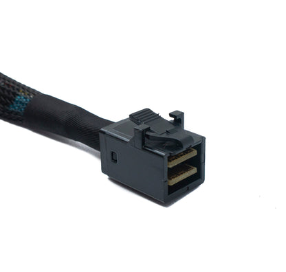 SYSTEM-S SFF-8643 Kabel 100 cm Mini SAS HD zu SFF-8087 Adapter für SSD Festplatte Motherboard