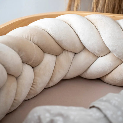 Bettschlange XXL Velours – Fischgräte, Premium-Schutz