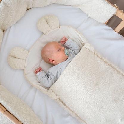Babyschlafsack Teddyohren Teddy Boucle - kuscheliger Ganzjahresschlafsack