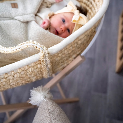 Pucksack Teddystoff Boucle mitwachsend - Nachhaltiger Babyschlafsack