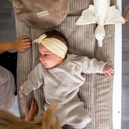 Cord changing mat with underlay – natural &amp; cuddly for your baby