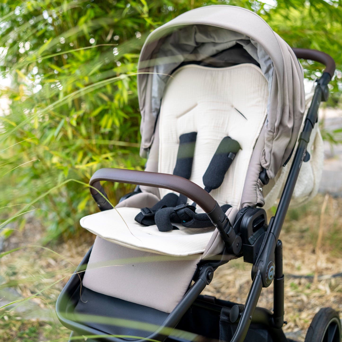 Muslin seat cover for the stroller - universal fit