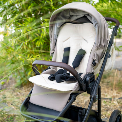 Muslin seat cover for the stroller - universal fit