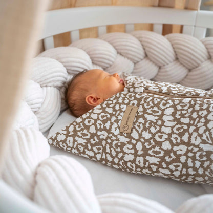 Pucksack Musselin Leoprint – 2.5 TOG Ganzjahr