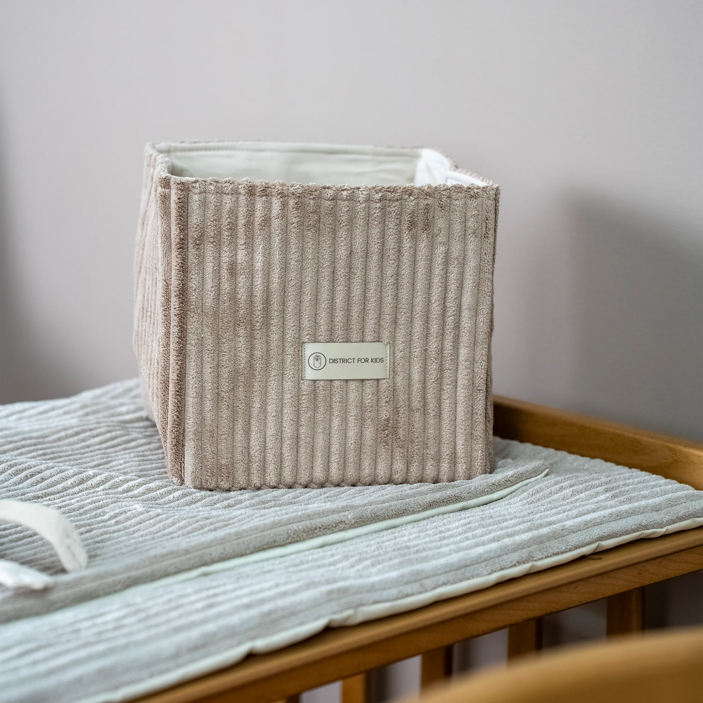 Wickeltisch-Korb Cord – Utensilo Wickeltisch