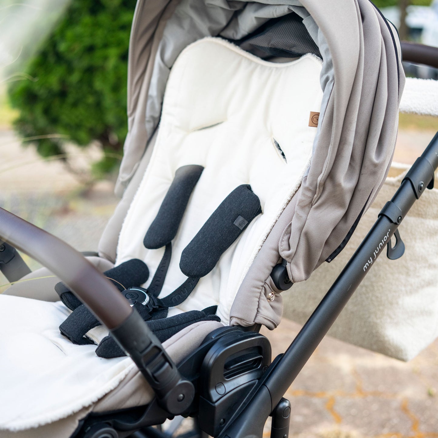 Organic cotton seat cover for the stroller - universal fit