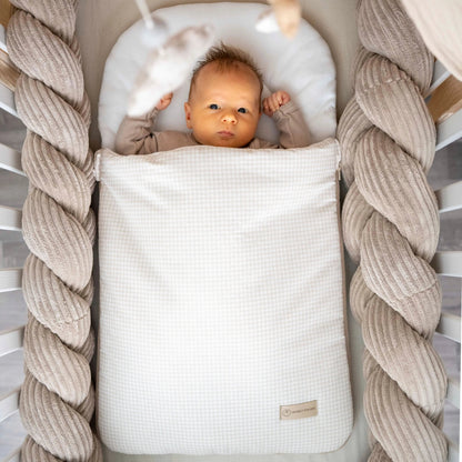 Babyschlafsack Sleepy Baumwolle kariert | 2.5 TOG Ganzjahresschlafsack