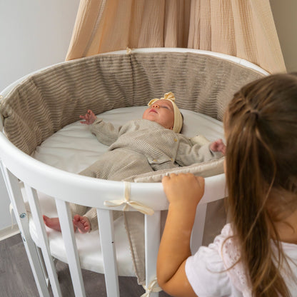 Bettumrandung Cord – Moderne & kuschelige Umrandung für Babybett & Beistellbett