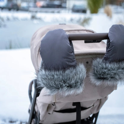 Kinderwagen-Handschuhe mit Fell für den Kinderwagen| AUSLAUFMODELL
